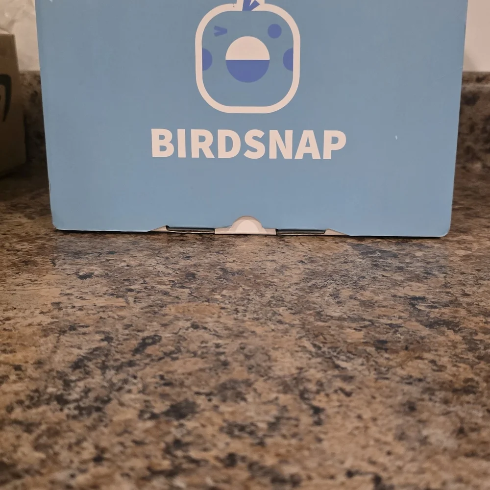 Blue and White Bird Feeder Camera
